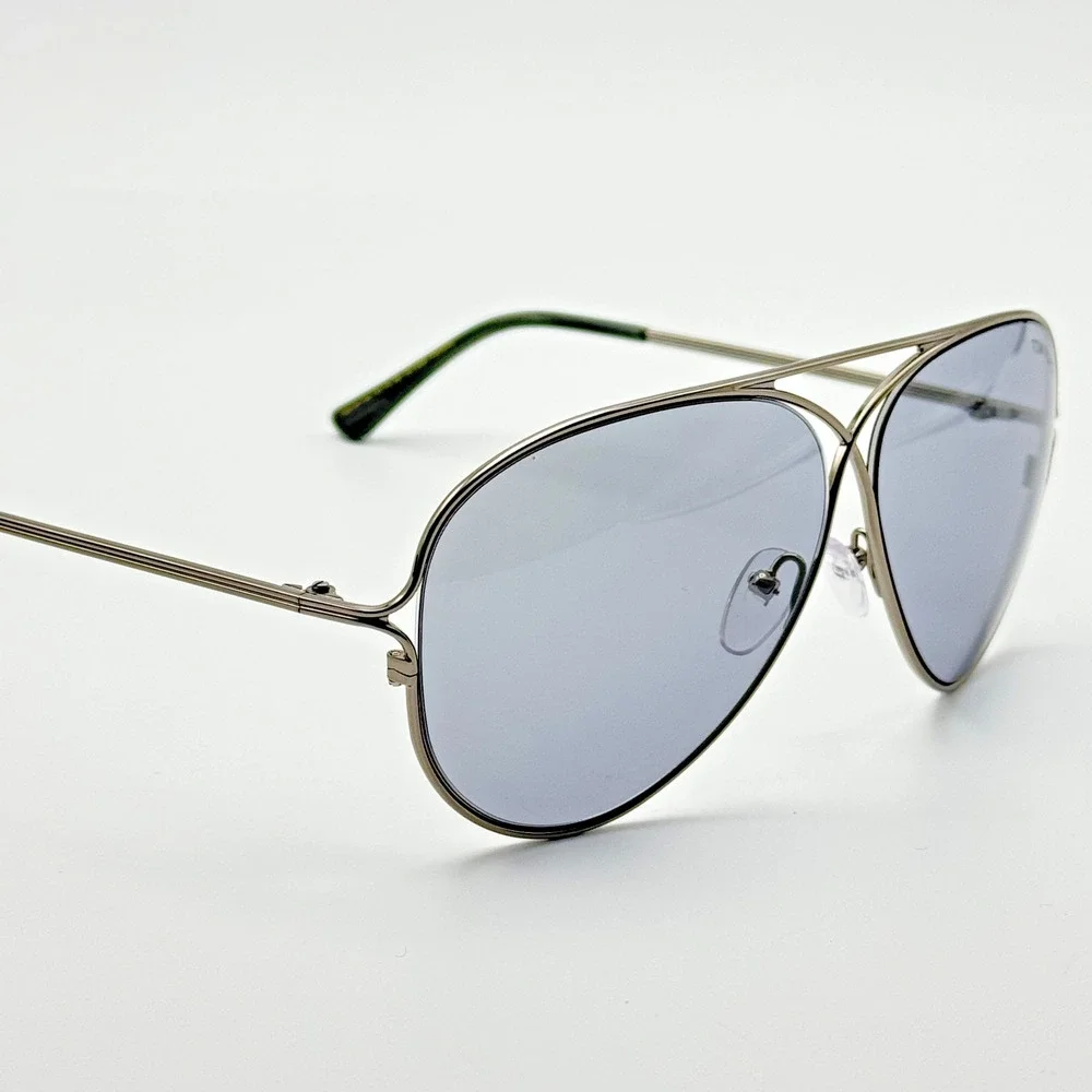 Tom Ford Sunglasses TOM N.4 14C Ruthenium Aviator Frame Smoke Lens 59-10-135
